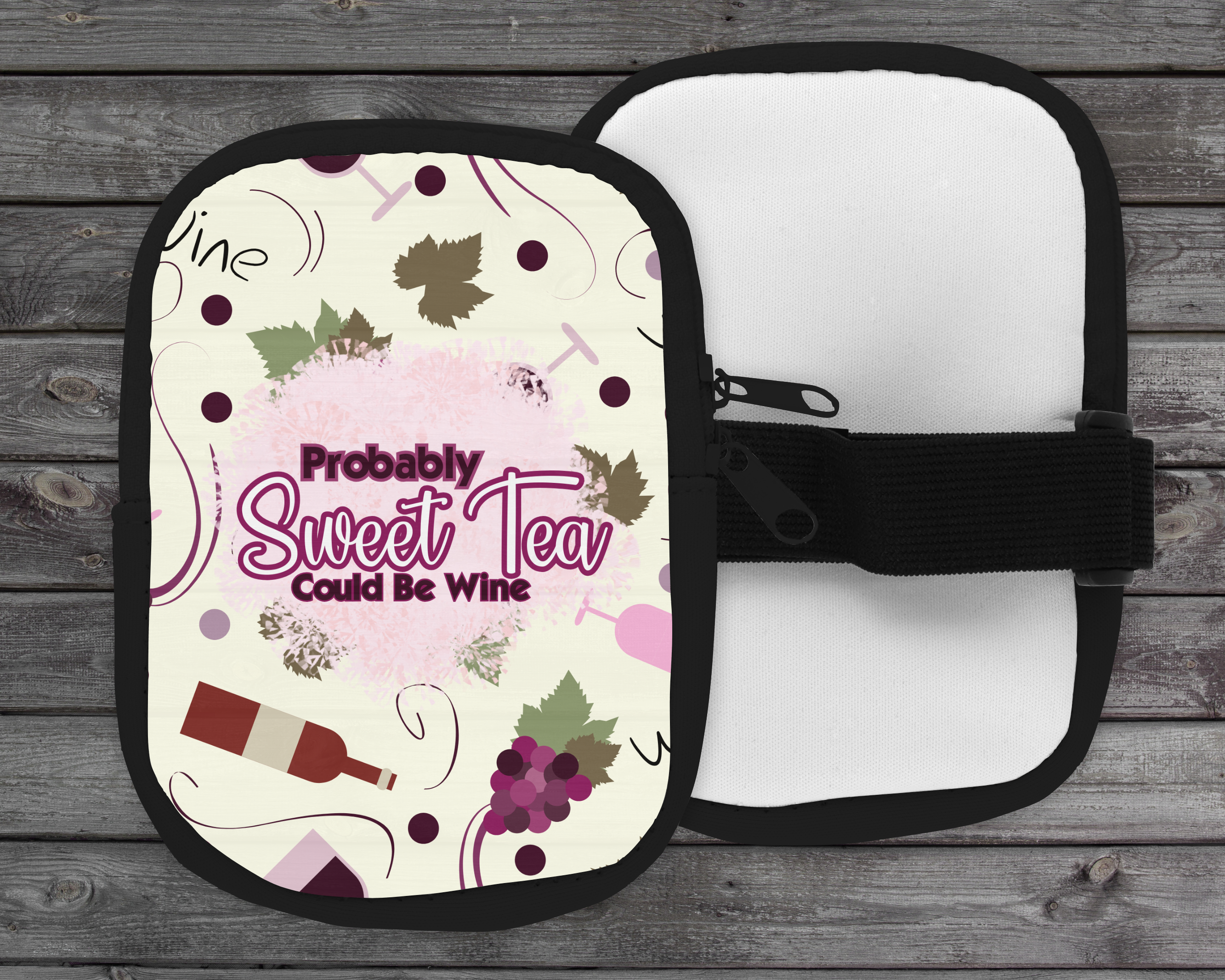 Probably Sweet Tea Could Be Wine Zippered Pouch/Bag For 40oz Tumbler