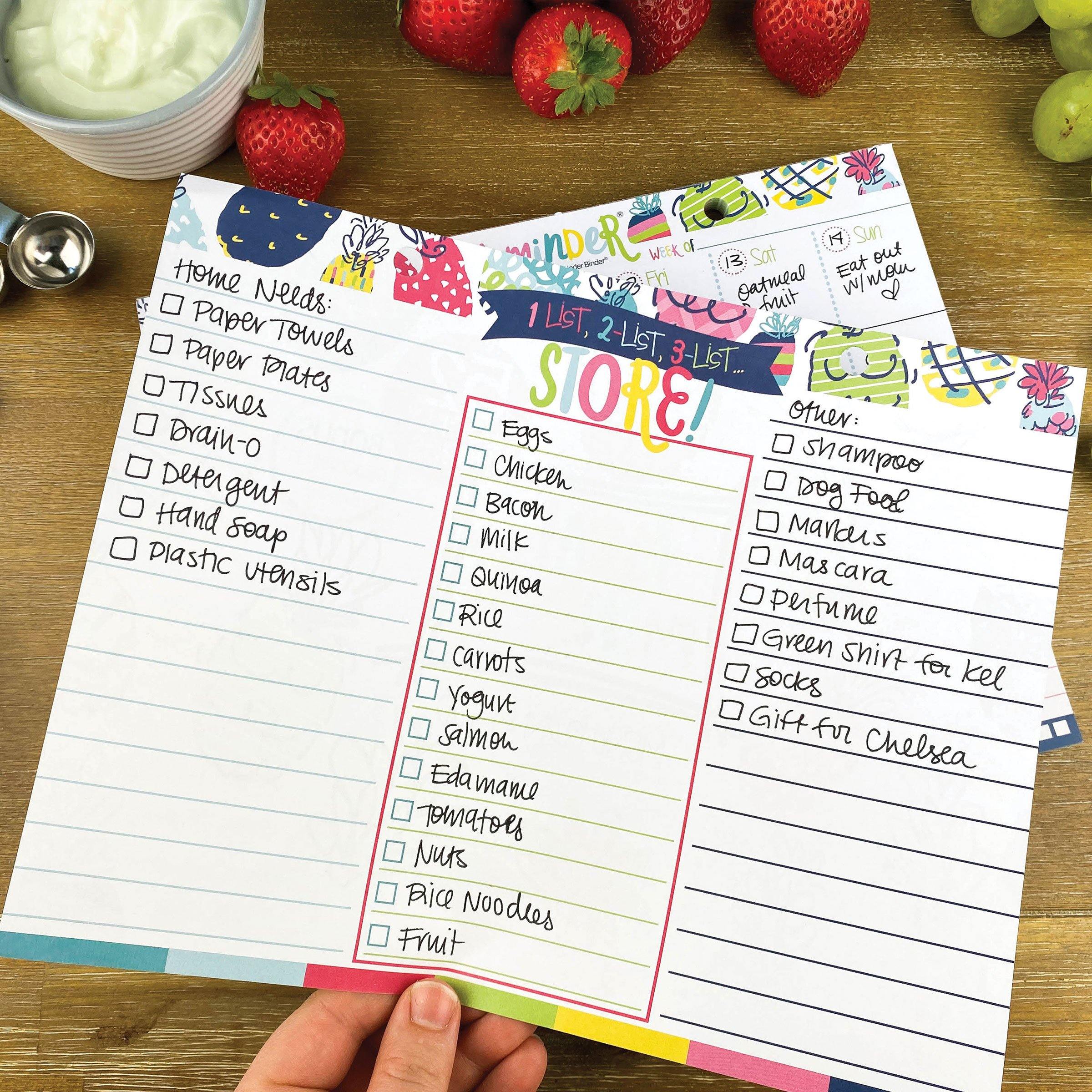 52-Week Meal Minder® Weekly Menu Planner Pad