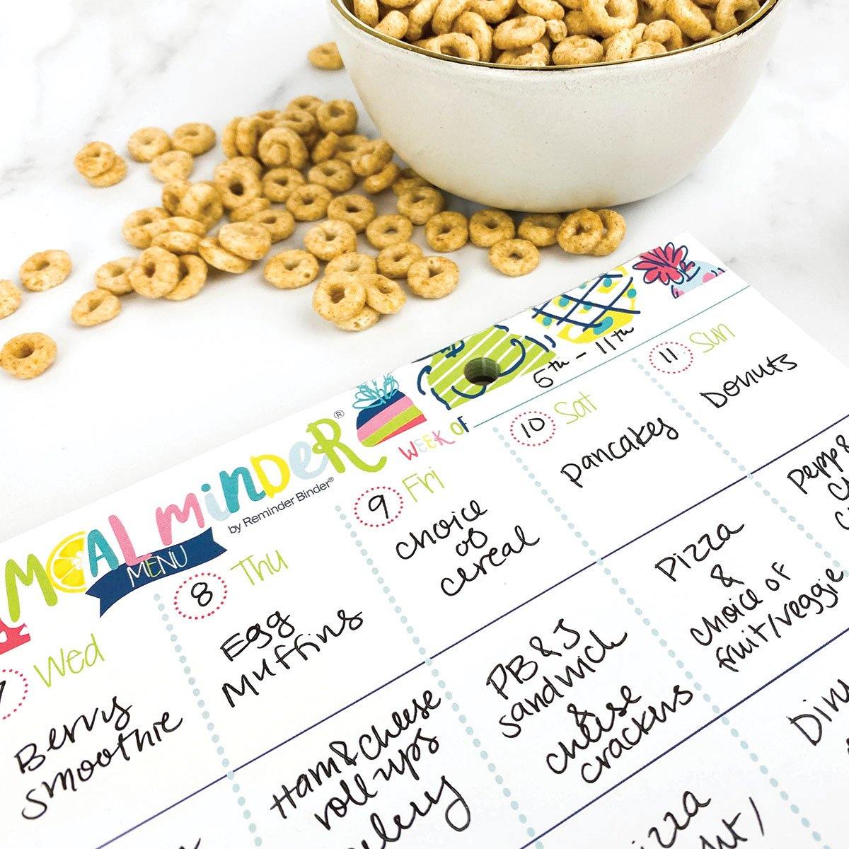 52-Week Meal Minder® Weekly Menu Planner Pad