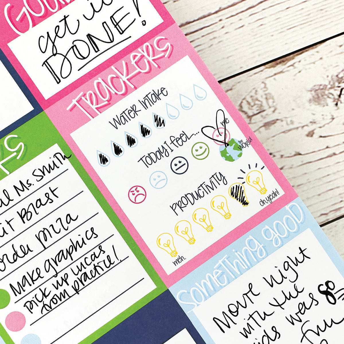 Peek at the Day™ Daily Planner Pad | All Bright & Cheery