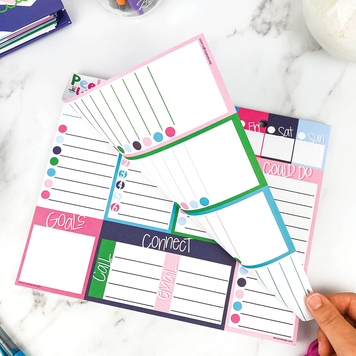 Peek at the Week® Weekly Planner Pad