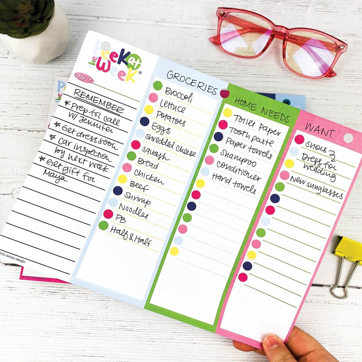 Peek at the Week® Weekly Planner Pad