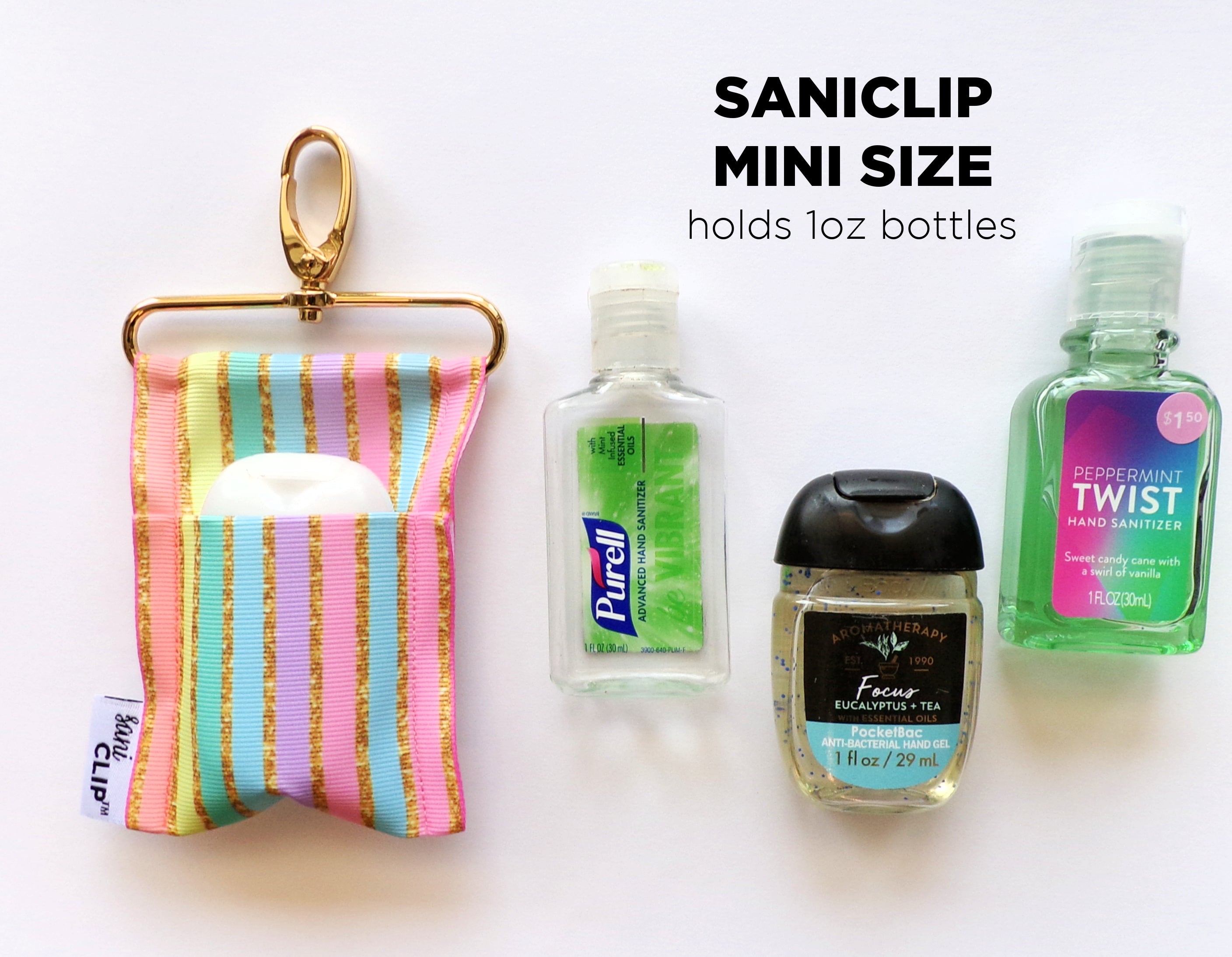 SaniClip Hand Sanitizer Holder - made to order