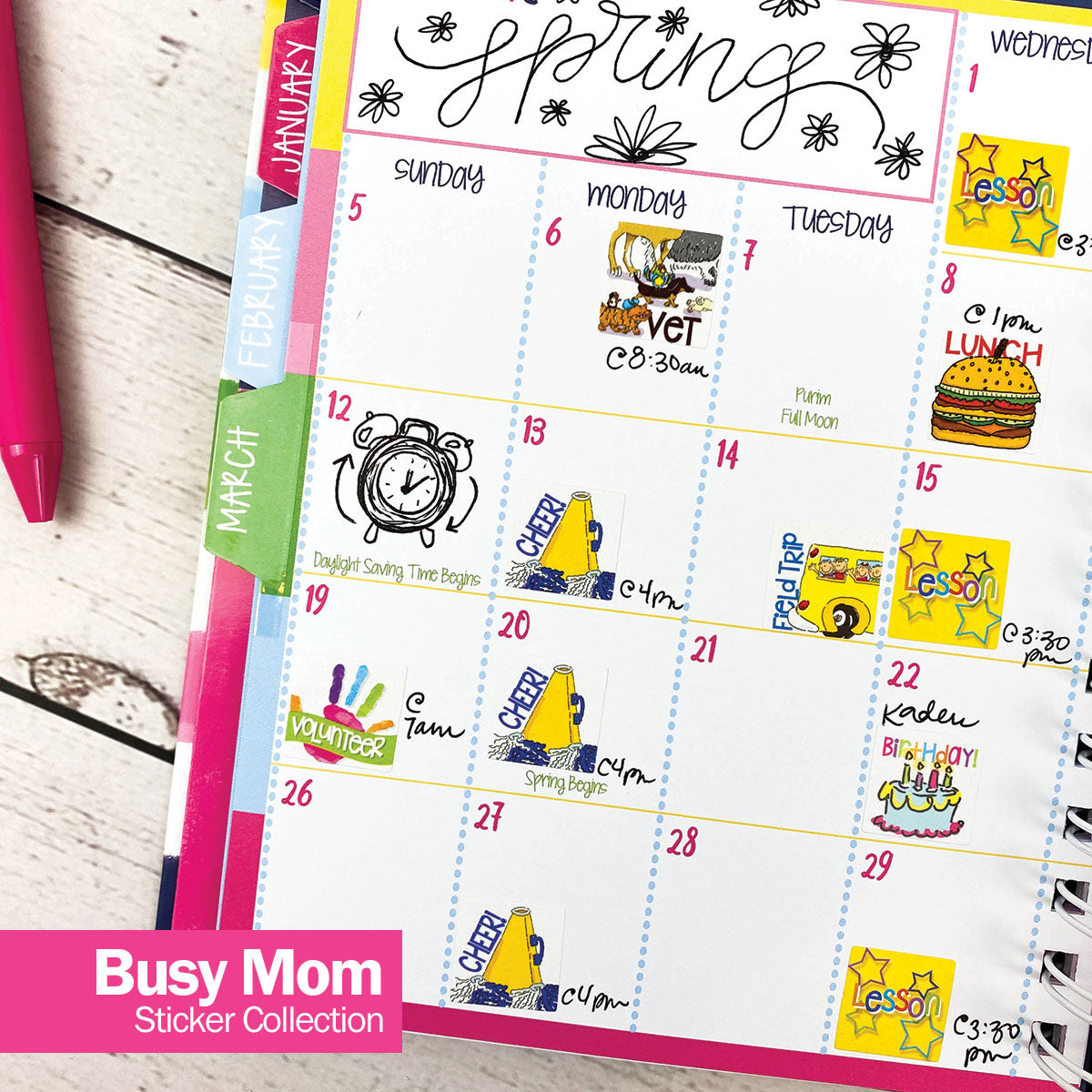 Best Planner Stickers | Family, Work, To-Dos, Events, Goals | 8 Styles